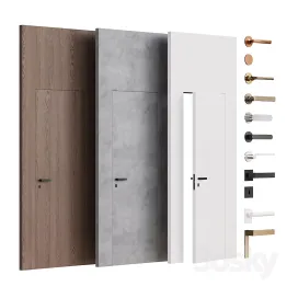 Flush Mounted Doors with Fittings